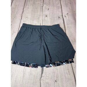 NASCAR Mens XXXL Gray Running‎ Shorts with Inner Liner Racing Print